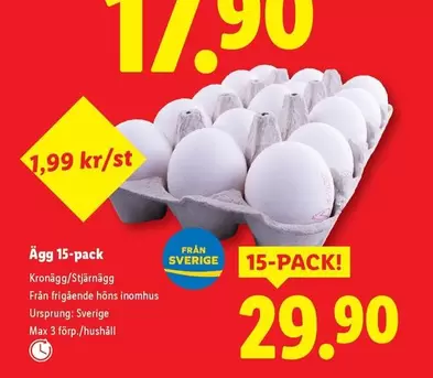Ägg 15-pack