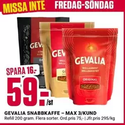 gevalia - SNABBKAFFE