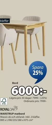 MARSTRUP matbord