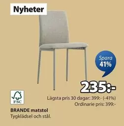 BRANDE matstol