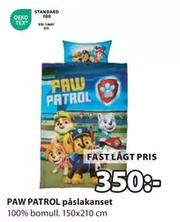 PAW PATROL påslakanset