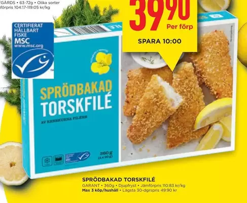 Garant - SPRÖDBAKAD TORSKFILE