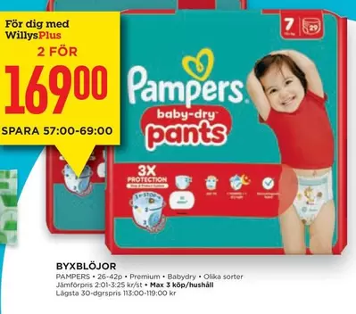 Pampers - BYXBLÖJOR