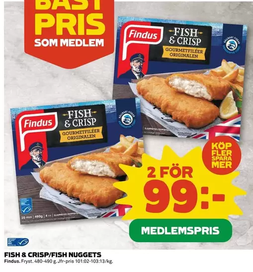 Findus - FISH & CRISP/FISH NUGGETS