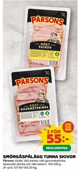 Mer - SMÖRGÅSPÄLÄGG TUNNA SKIVOR