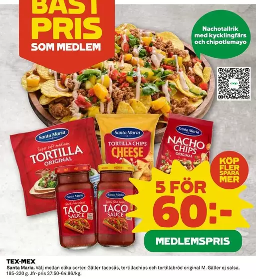 Santa Maria - Tortilla, Tortilla Chips, Taco Sauce, Nacho Chips
