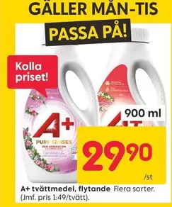 tvättmedel, flytande Flera sorter