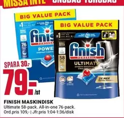 Finish - MASKINDISK