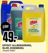 ALLRENGÖRING, KLOR, DISKMEDEL