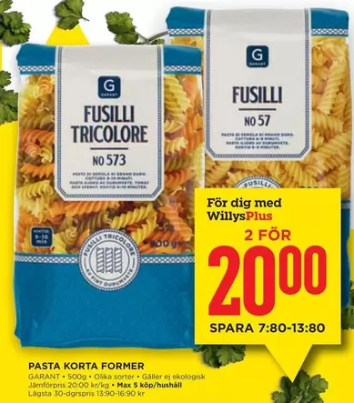 Garant - FUSILLI TRICOLORE or FUSILLI