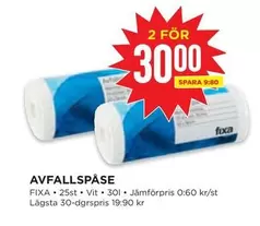 Fixa - AVFALLSPÅSE