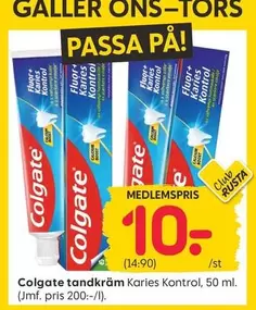Colgate - tandkräm Karies Kontrol