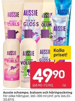 Aussie - schampo, balsam och hårinpackning