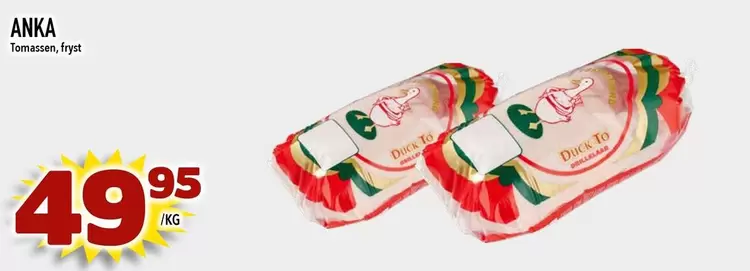 Duck - Tomatosten, fryst