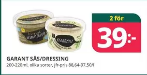 Garant - SÅS/DRESSING