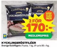 Guldfågeln - KYCKLINGBRÖSTFILÉER