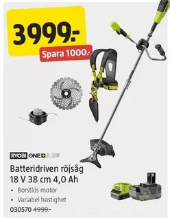 Batteridriven röjsåg
