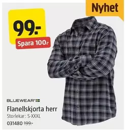 Bluewear - Flanellskjorta herr