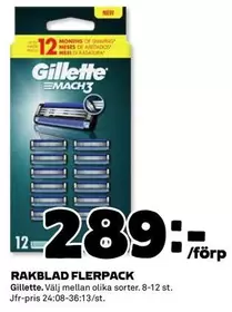 Gillette - RAKBLAD FLERPACK