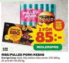 Coop - RIBS/PULLED PORK/KEBAB