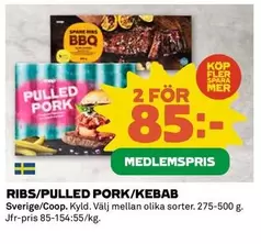 Coop - RIBS/PULLED PORK/KEBAB