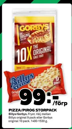 Gorbys - PIZZA/PIROG STORPACK