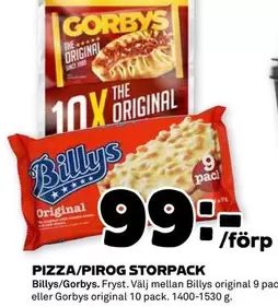 Gorbys - PIZZA/PIROG STORPACK