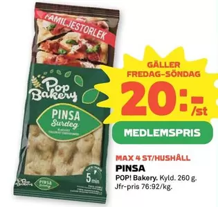 Pop bakery - PINSA