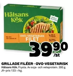 Hälsans Kök - GRILLADE FILÉER - OVO-VEGETARISK