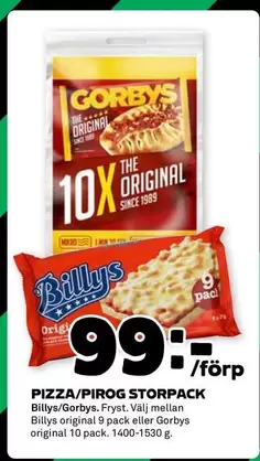 Gorbys - PIZZA/PIROG STORPACK