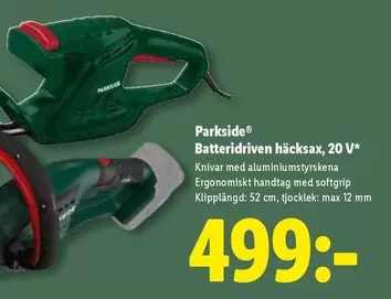 Batteridriven häcksax, 20 V*