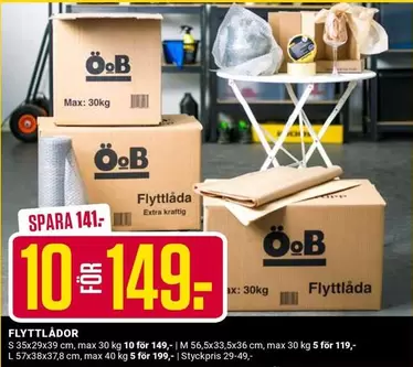 ÖB - FLYTTLÅDOR