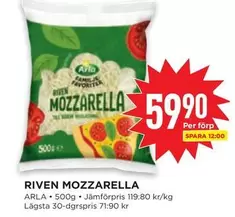 Arla - RIVEN MOZZARELLA