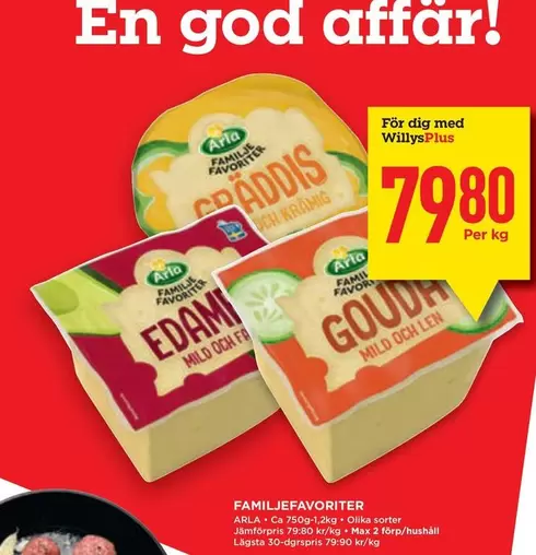 Arla - EDAMI, GRADDIS, GOUDA