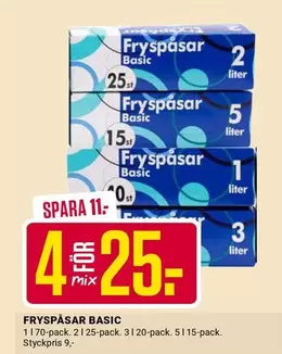 FRYSPÅSAR BASIC