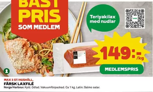 Coop - FÄRSK LAXFILÉ