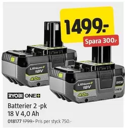 Batterier 2 -pk