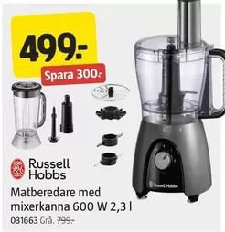 Matberedare med mixerkanna 600 W 2,3 l