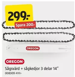 Sågsvärd + sågkedjor 3 delar 14"