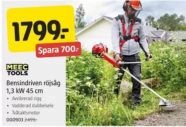 Meec Tools - Bensindriven röjsåg
