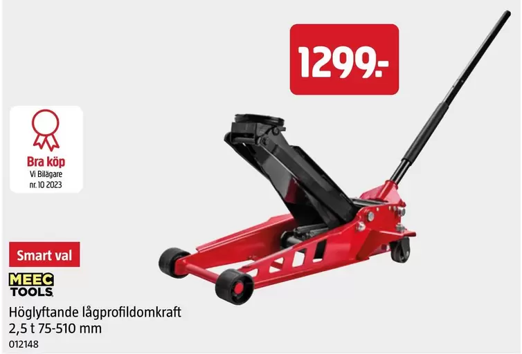 Meec Tools - Höglyftande lågprofildomkraft