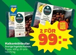 Ingelsta kalkon - Kalkonköttbullar