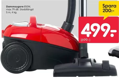 Dammsugare 850W