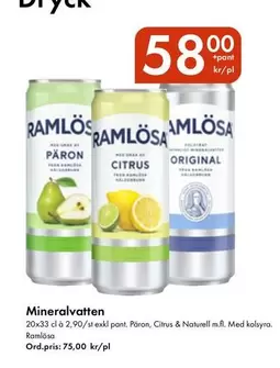 ramlösa - Mineralvatten