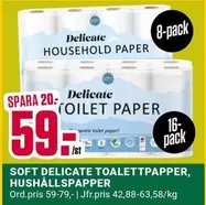 TOALETTPAPPER, HUSHÅLLSPAPPER