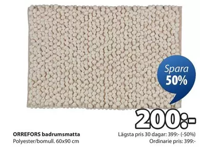 Orrefors - Badrumsmatta