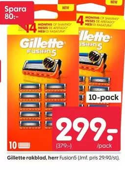 Gillette - rakblad, herr Fusion5