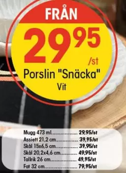 Porslin "Snäcka"