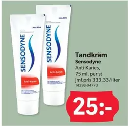 sensodyne - Tandkräm