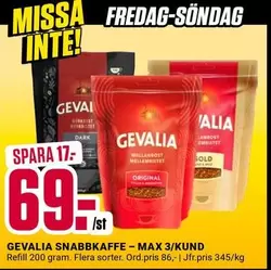 gevalia - SNABBKAFFE